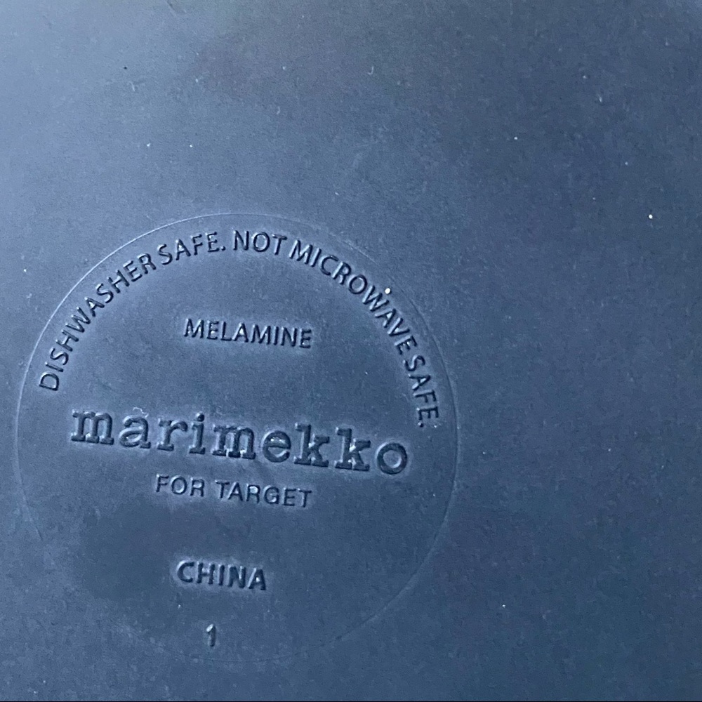 Marimekko Black and White Patterned Dinnerware Set - Picture 2 of 2